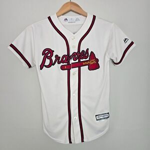 Majestic Atlanta Braves Youth Freddie Freeman Jersey Sz M Sportcore Baseball MLB